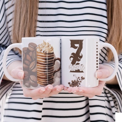 Caneca Alfabeto Café