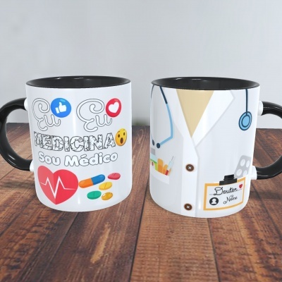 Caneca Sou Médico(a) Personalizado