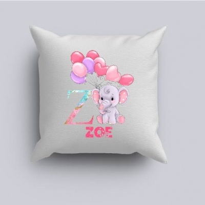 Capa de Almofada Alfabeto Menina Personalizado