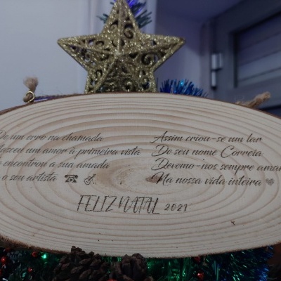 Pendurante de  tronco de Arvore Personalizado