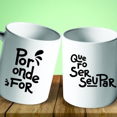 Par de Canecas Namorados Casais