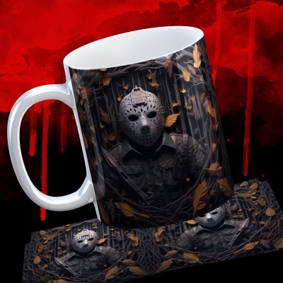 Caneca Terror Imagem  3D - Sexta-feira 13 - Jason
