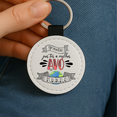 Porta-Chaves Avós Melhores do Mundo