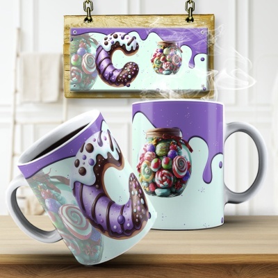 Caneca Alfabeto Doces