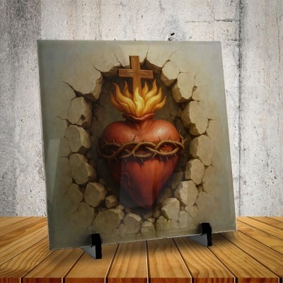 Azulejo Coração Sagrado de Jesus