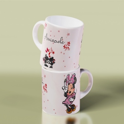 Canecas Coleção Love Minnie e Mickey