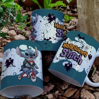 Caneca Stitch Hallowen