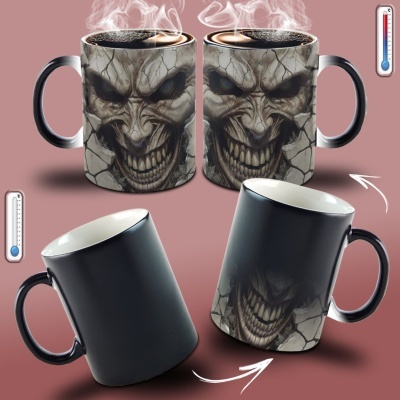 Caneca Terror Imagem  3D  - Terror