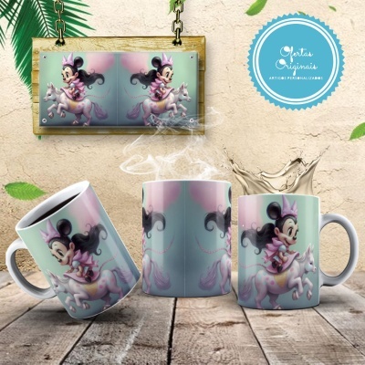 Caneca Mickey e Amigos Imagem  3D
