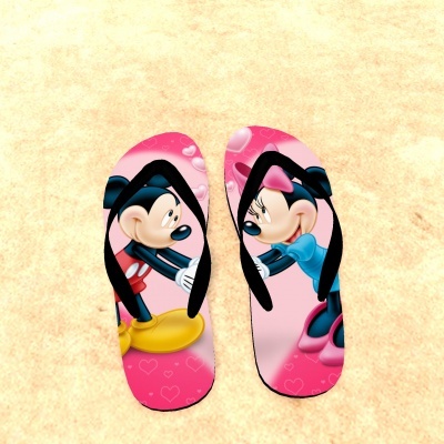 Chinelos Minnie e Mickey