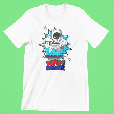 T-Shirts Vamos Colorir Heróis e Vilões DC