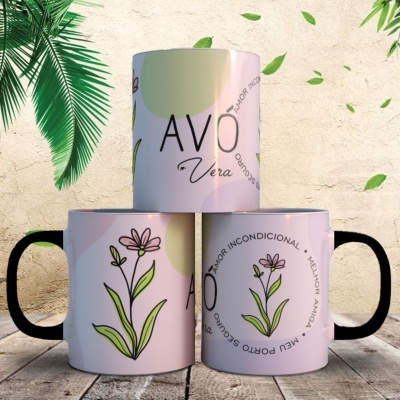 Caneca Mãe MINIMALISTA Personalizada