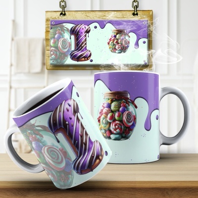 Caneca Alfabeto Doces