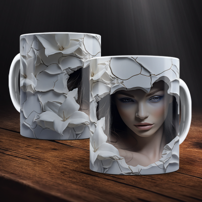 Caneca Halloween Imagem  3D