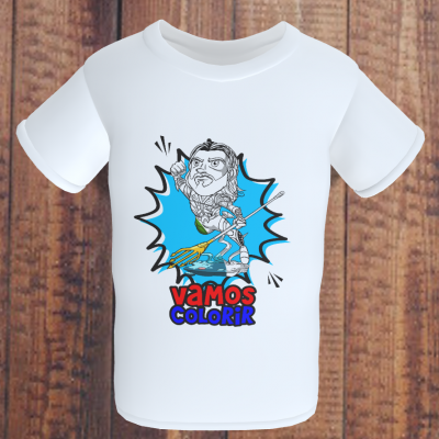 T-Shirts Vamos Colorir Heróis e Vilões DC