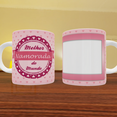 Caneca Namorados Com Foto - 18 Temas