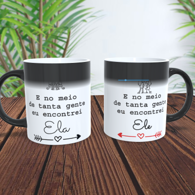 Par de Canecas Namorados Casais