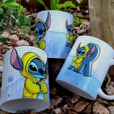 Caneca Alfabeto Stitch