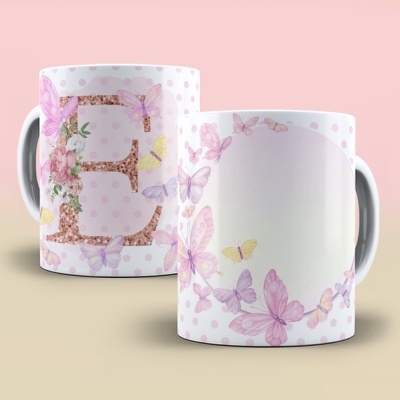 Caneca Alfabeto Borboleta