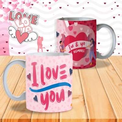 Canecas Namorados I Love You  - 12 Temas