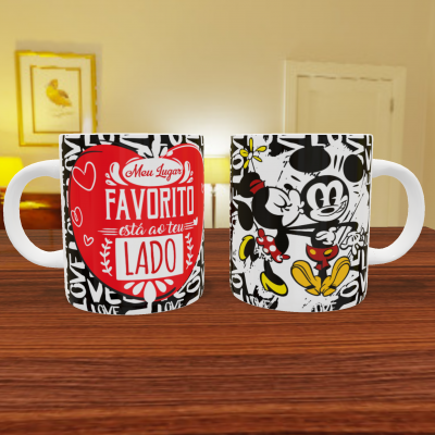 Canecas Mickey Love - 7 Temas
