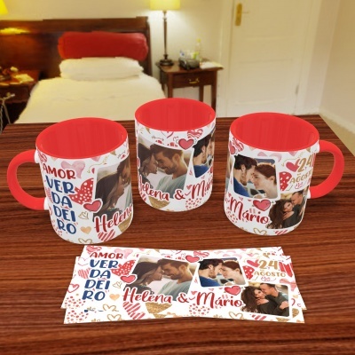 Canecas Love Collage - 9 Temas