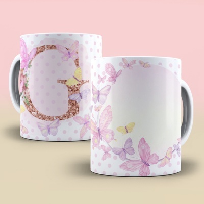 Caneca Alfabeto Borboleta