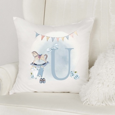 Capa de Almofada Alfabeto Menino Personalizado