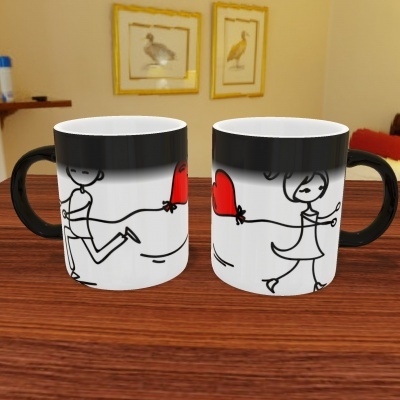 Par de Canecas "Balões Namorados"