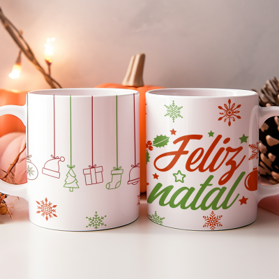 Caneca Natal Clean