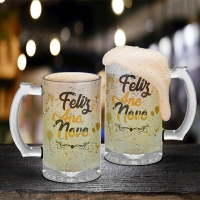 Caneca de Cerveja Ano Novo