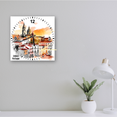Relógio de Parede em MDF Lisboa