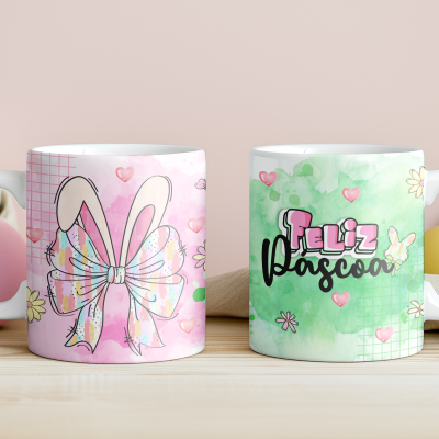 Caneca Páscoa Aquarela