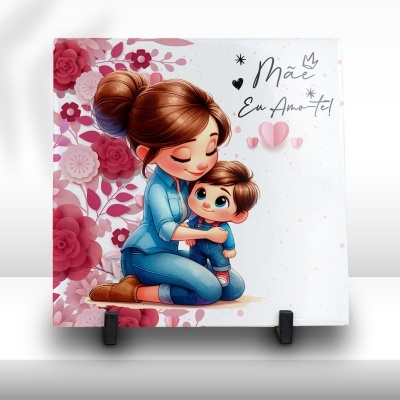 Azulejo Mãe Eu Amo-te Azulejo Mãe Eu Amo-te