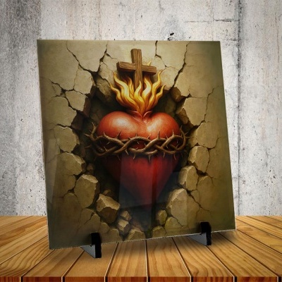 Azulejo Coração Sagrado de Jesus