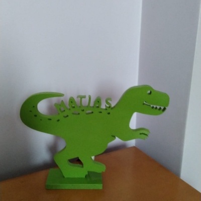 Candeeiro Led Personalizado com nome "Dino"