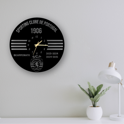 Relógio de Parede Sporting Bicampeonato