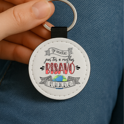 Porta-Chaves Avós Melhores do Mundo