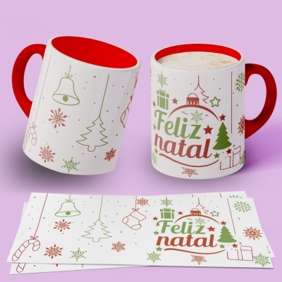 Caneca Natal Clean