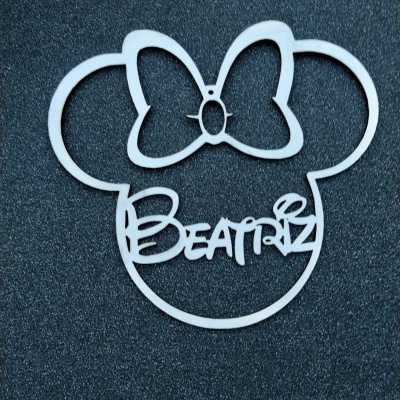 Pendurante Minnie e Mickey Personalizado com Nome