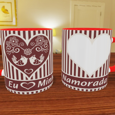 Caneca Namorados Com Foto - 18 Temas