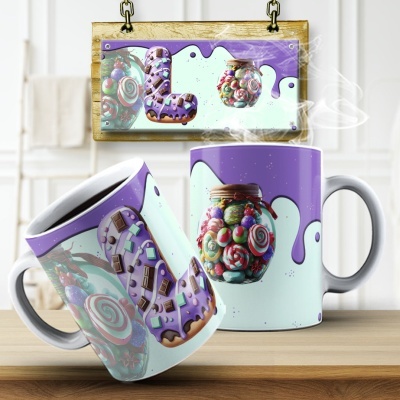 Caneca Alfabeto Doces