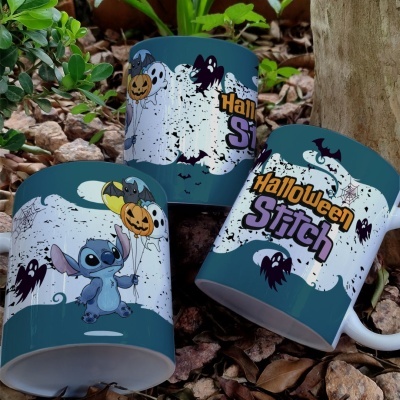Caneca Stitch Hallowen