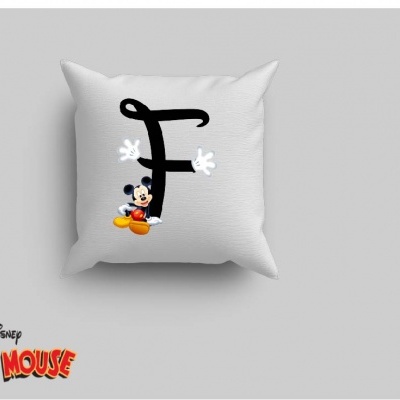 Capa de Almofada Alfabeto Disney Inicial Menino