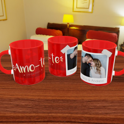 Canecas Namorados Texto e Fotos - 12 Temas