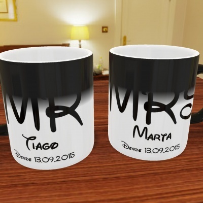 Par de Canecas MR & MRS