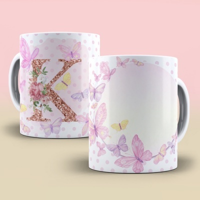 Caneca Alfabeto Borboleta