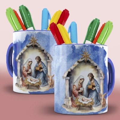 Caneca Presépio de Natal