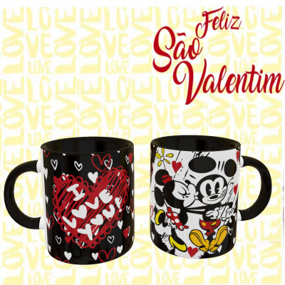 Canecas Mickey Love - 7 Temas