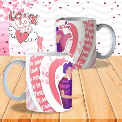 Canecas Namorados I Love You  - 12 Temas